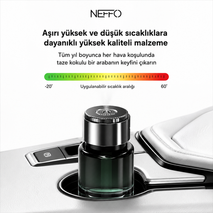 NEFFO Akıllı Araç Koku Difüzörü | Ultrasonik Aroma Yayıcı, USB Şarjlı, 200ml