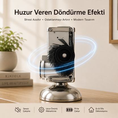 Retro Flip Masa Saati – Mekanik Kartlı, Metal Gövdeli, Sessiz Pilli Dekoratif Saat